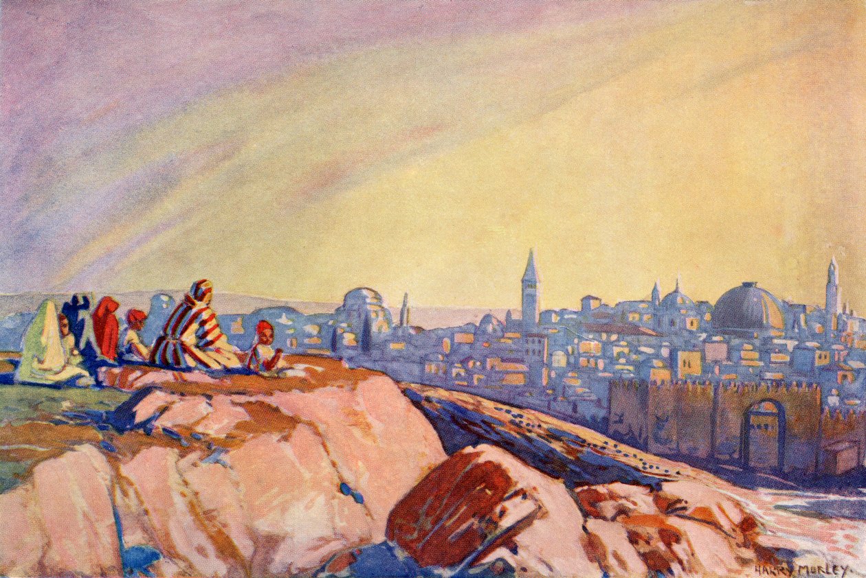 Pohled na Jeruzalém z Golgoty, kolem roku 1910 od Harry Morley