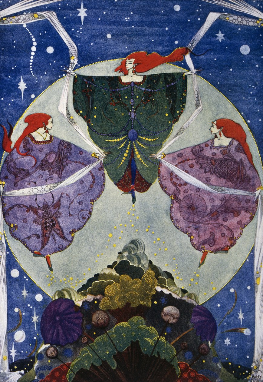 Elfí kopec, pohádka Hanse Christiana Andersena (1805-1875), ilustrace Harry Clarke (1890-1931) od Harry Clarke