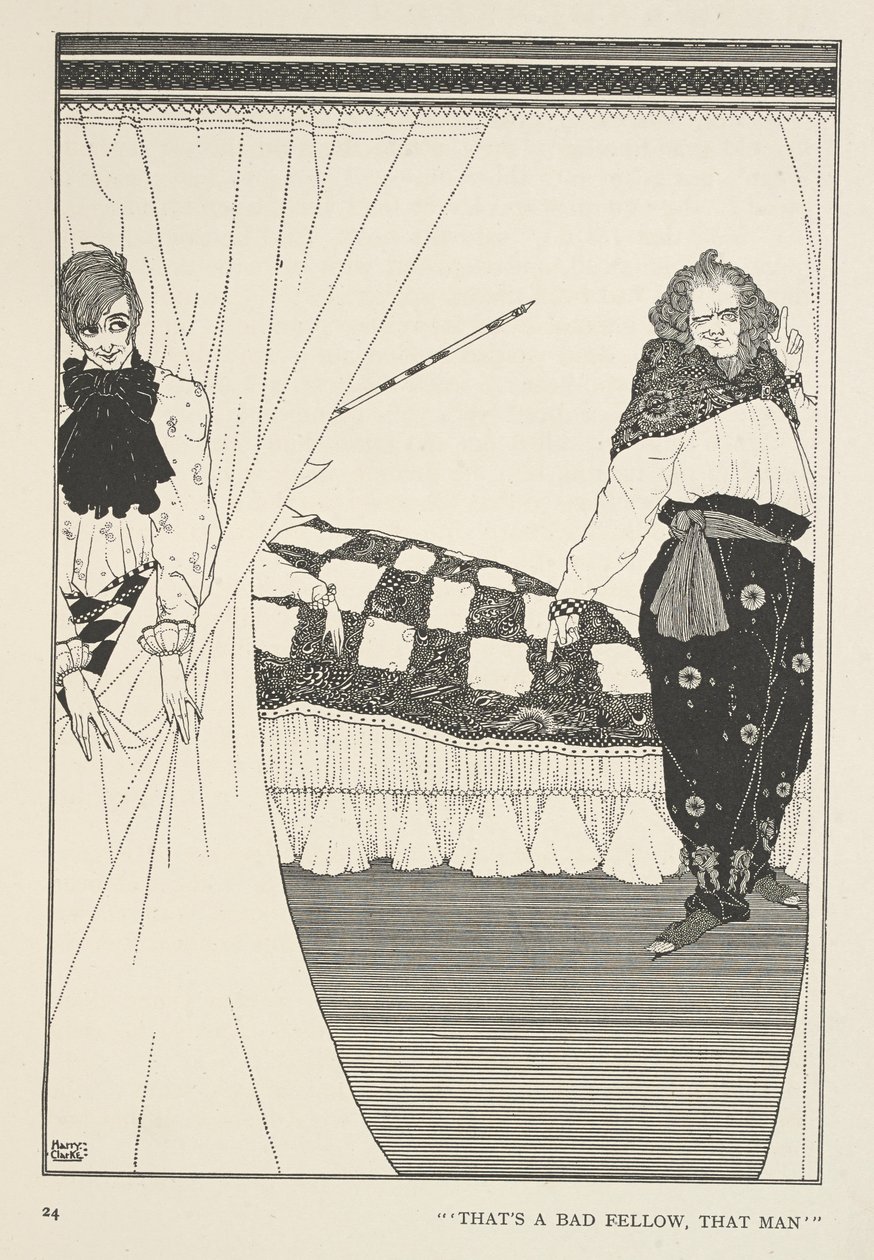Velký Claus a Malý Claus. To je špatný chlap, ten muž. od Harry Clarke