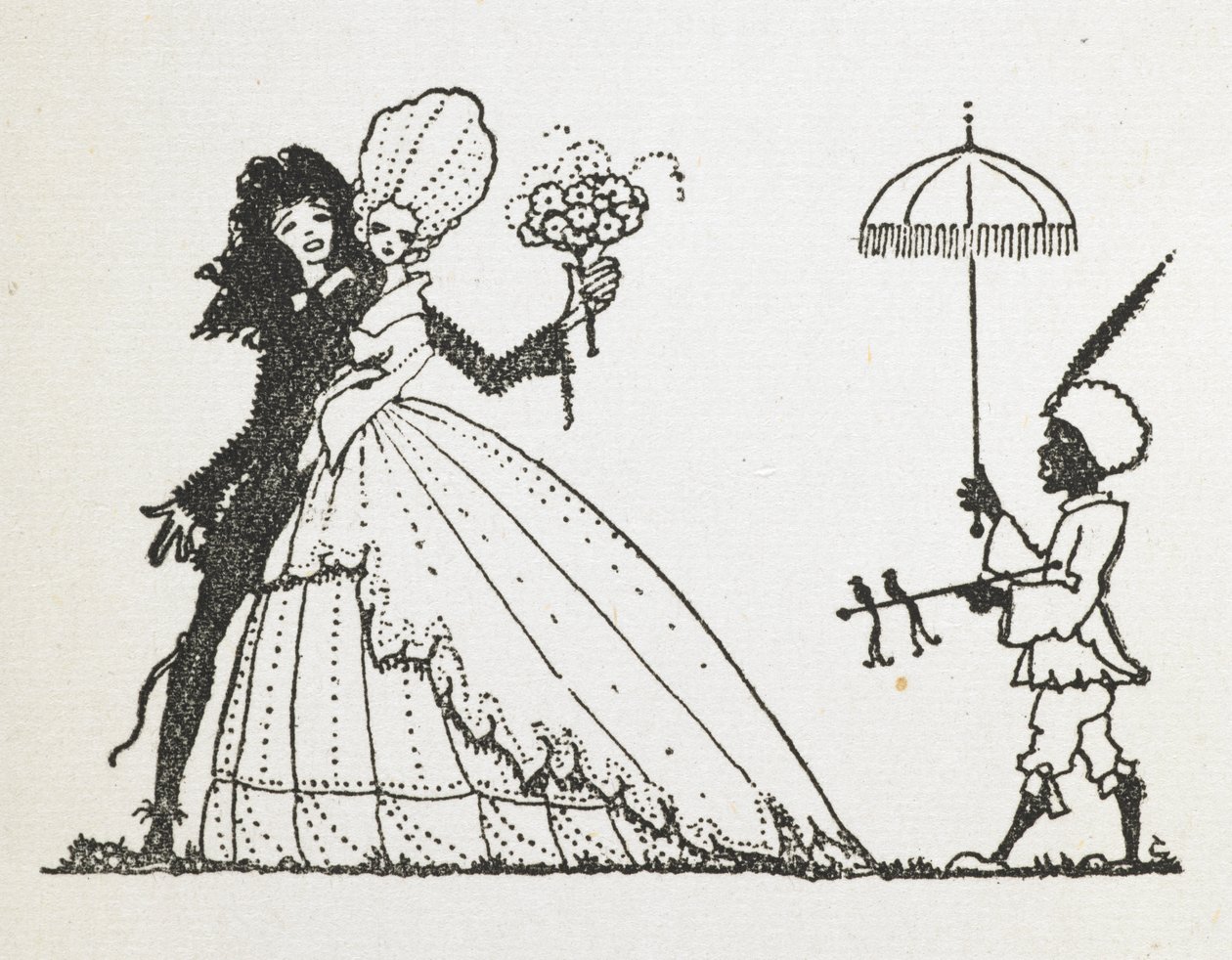 Kuvitus tarinalle "keiju". od Harry Clarke