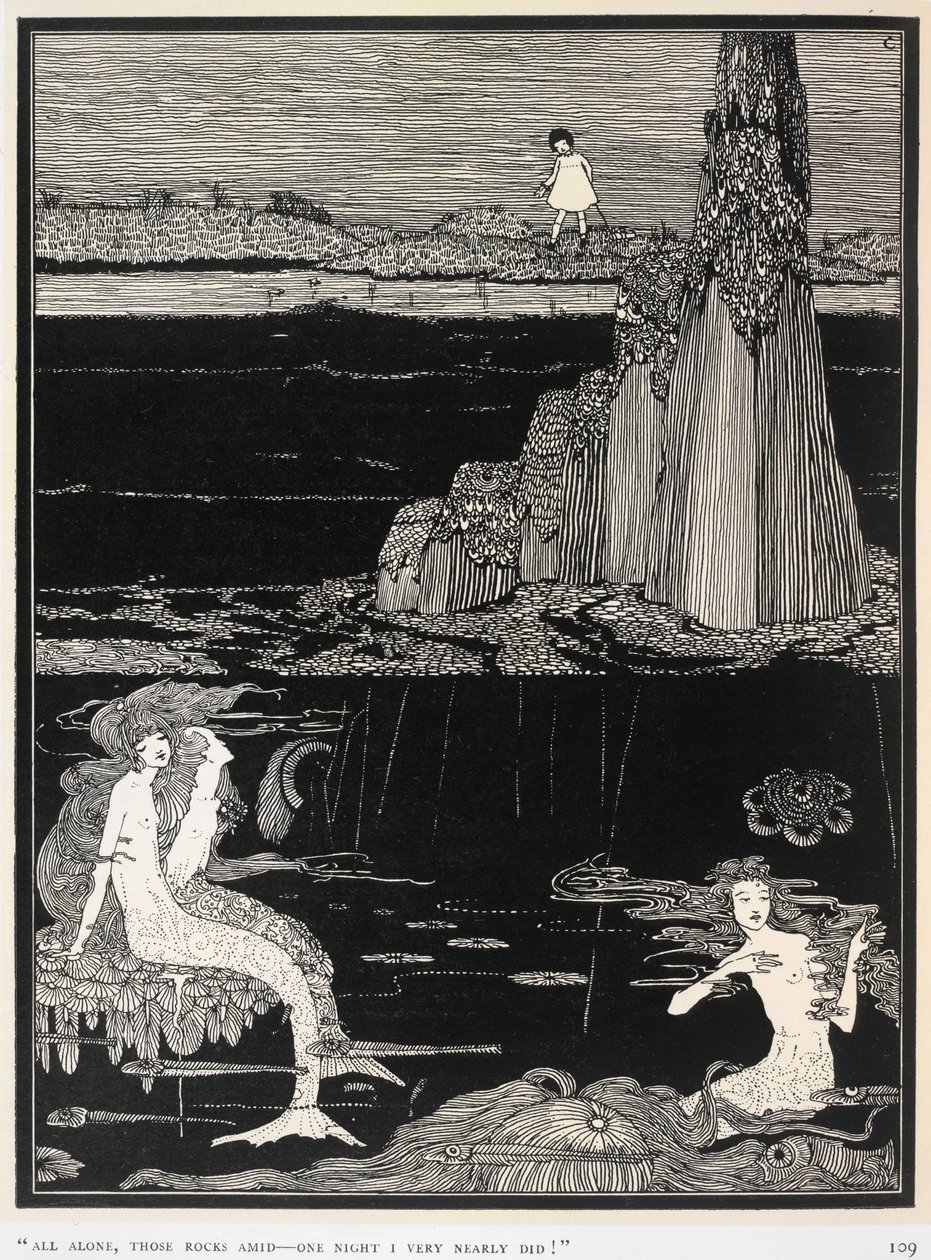 Mořské panny, ilustrace z 