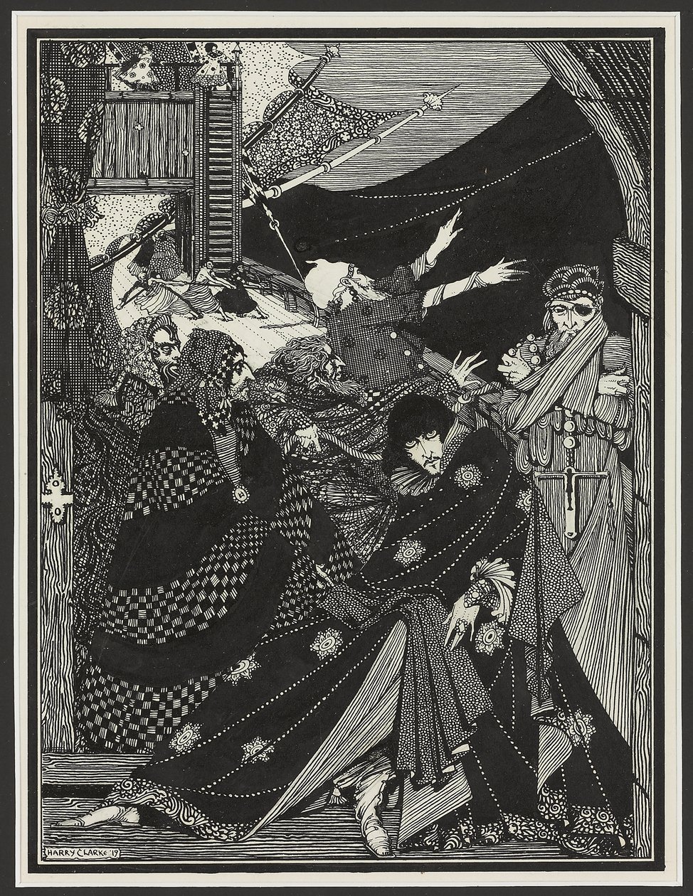 Zpráva nalezena v láhvi, 1918 od Harry Clarke