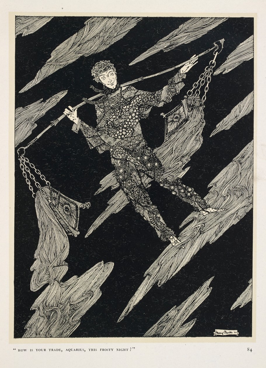 Star-Talk. "Jak se ti daří, Vodnáři, této mrazivé noci?" od Harry Clarke