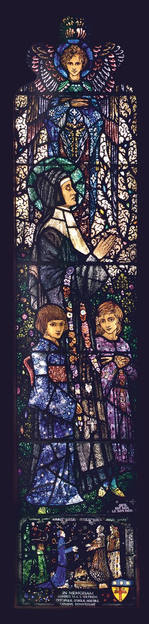 Požehnaná Julie se dvěma dětmi, 1927 od Harry Clarke