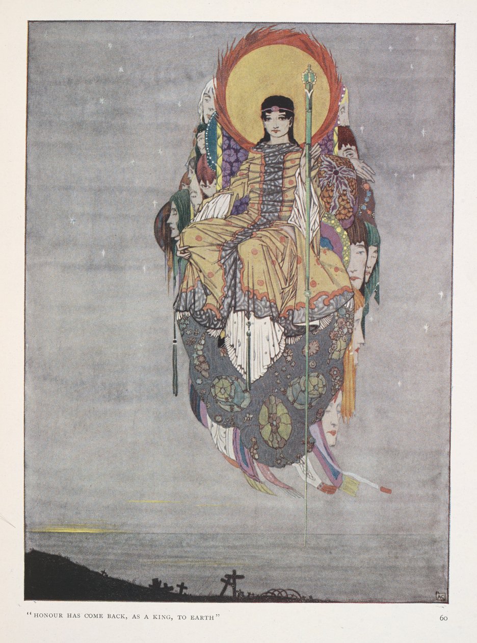 Mrtví. "Čest se vrátila, jako králi, na zem" od Harry Clarke