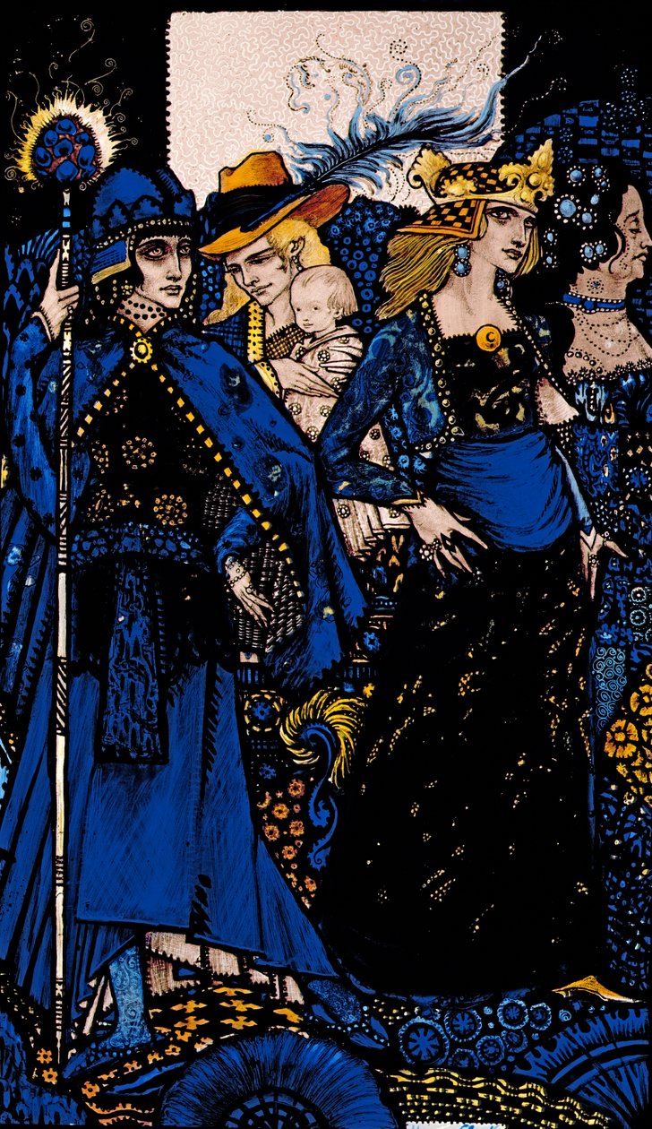 Královny ze Sáby, Meath a Connaught ilustrace od Harryho Clarkea z 