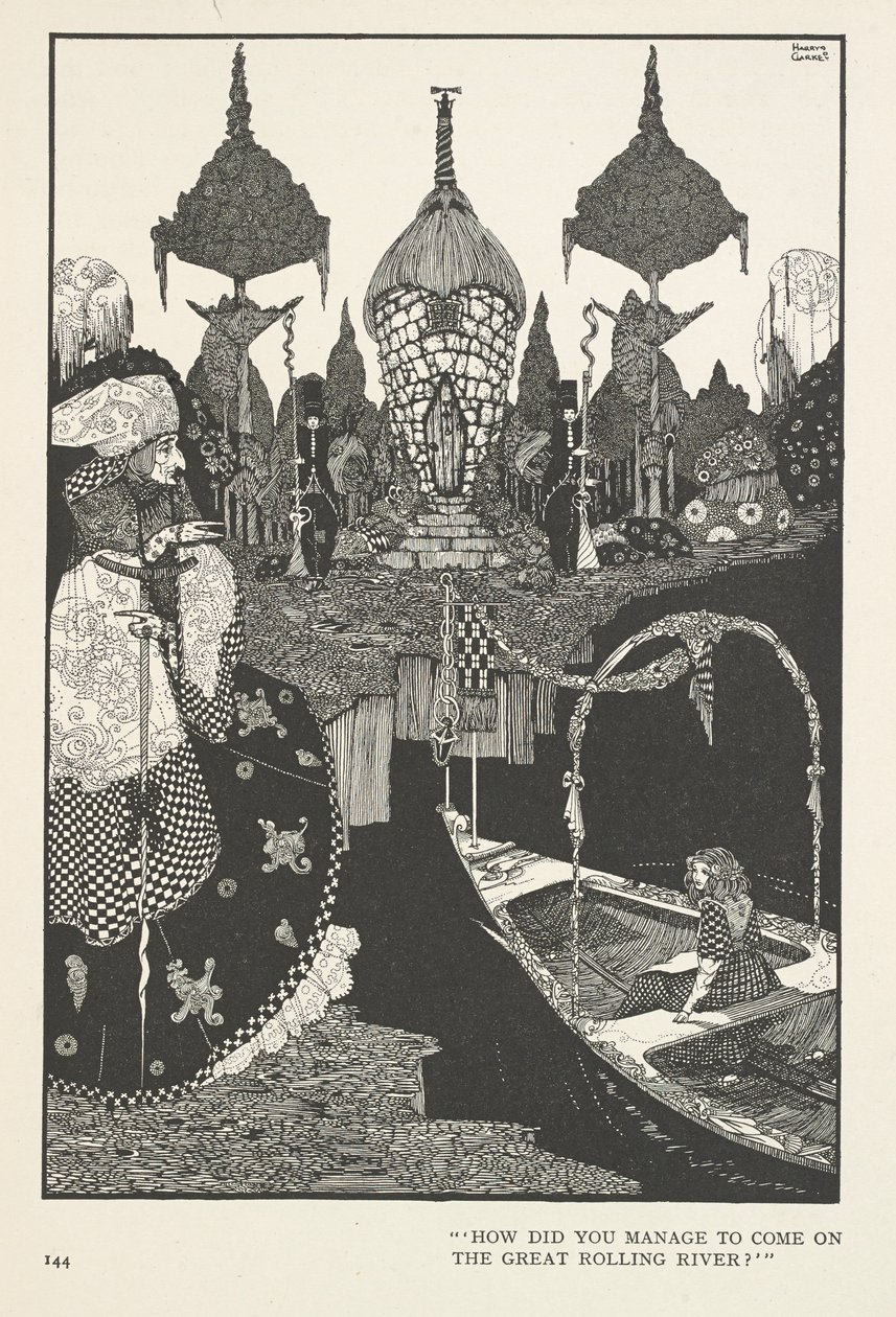 Sněhová královna. Jak se vám podařilo dostat na velkou vlnící se řeku? od Harry Clarke
