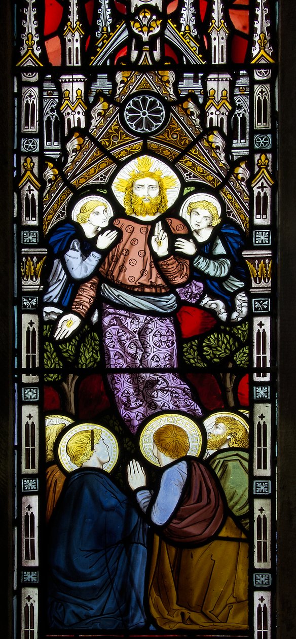 Derwen, St Mary, James Powell & Sons, Harry Wooldridge, Zvěstování, 1869 od Harry Ellis Wooldridge
