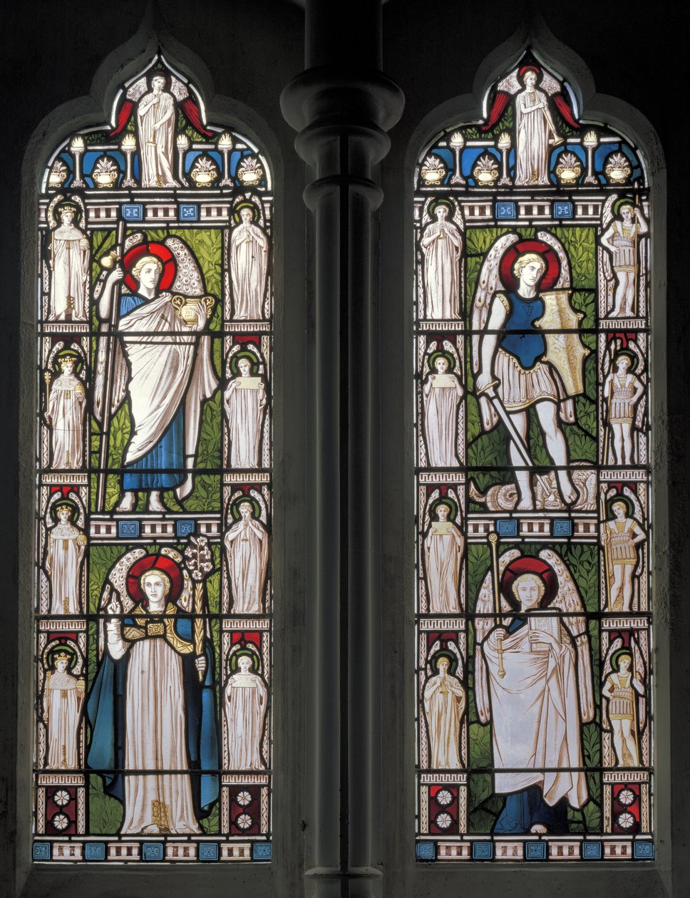 Minley, St Andrew, James Powell & Sons, Harry Ellis Wooldridge, Angels & Archangels, 1870 od Harry Ellis Wooldridge