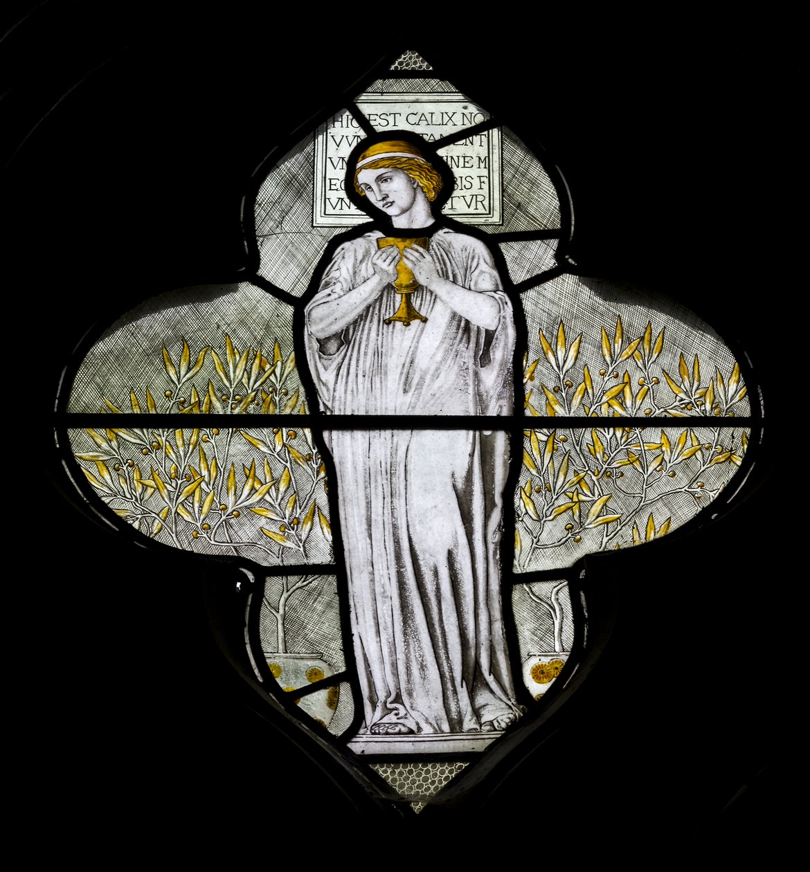 Minley, St Andrew, James Powell & Sons, Harry Ellis Wooldridge, Charita, 1870 od Harry Ellis Wooldridge