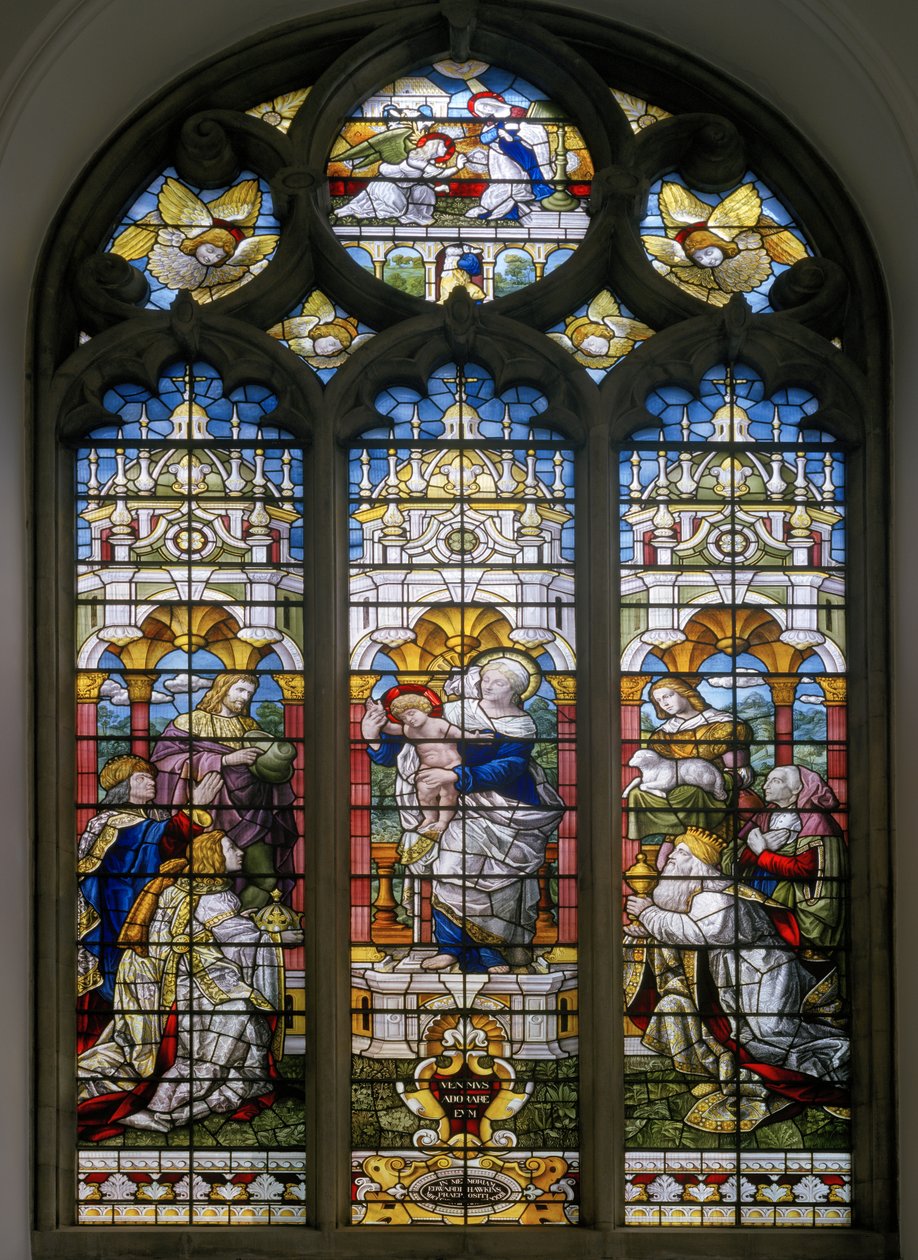 Oxford, Oriel College Chapel, James Powell & Sons, Harry Ellis Wooldridge, The Adoration Of The Magi, 1885 od Harry Ellis Wooldridge