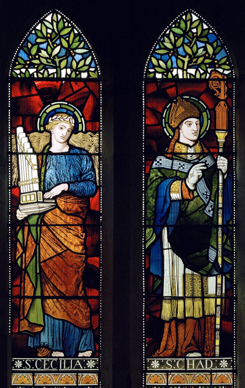 Thursford, St Andrew, James Powell & Sons, Harry Wooldridge, St Cecilia & St Chad, 1873 od Harry Ellis Wooldridge