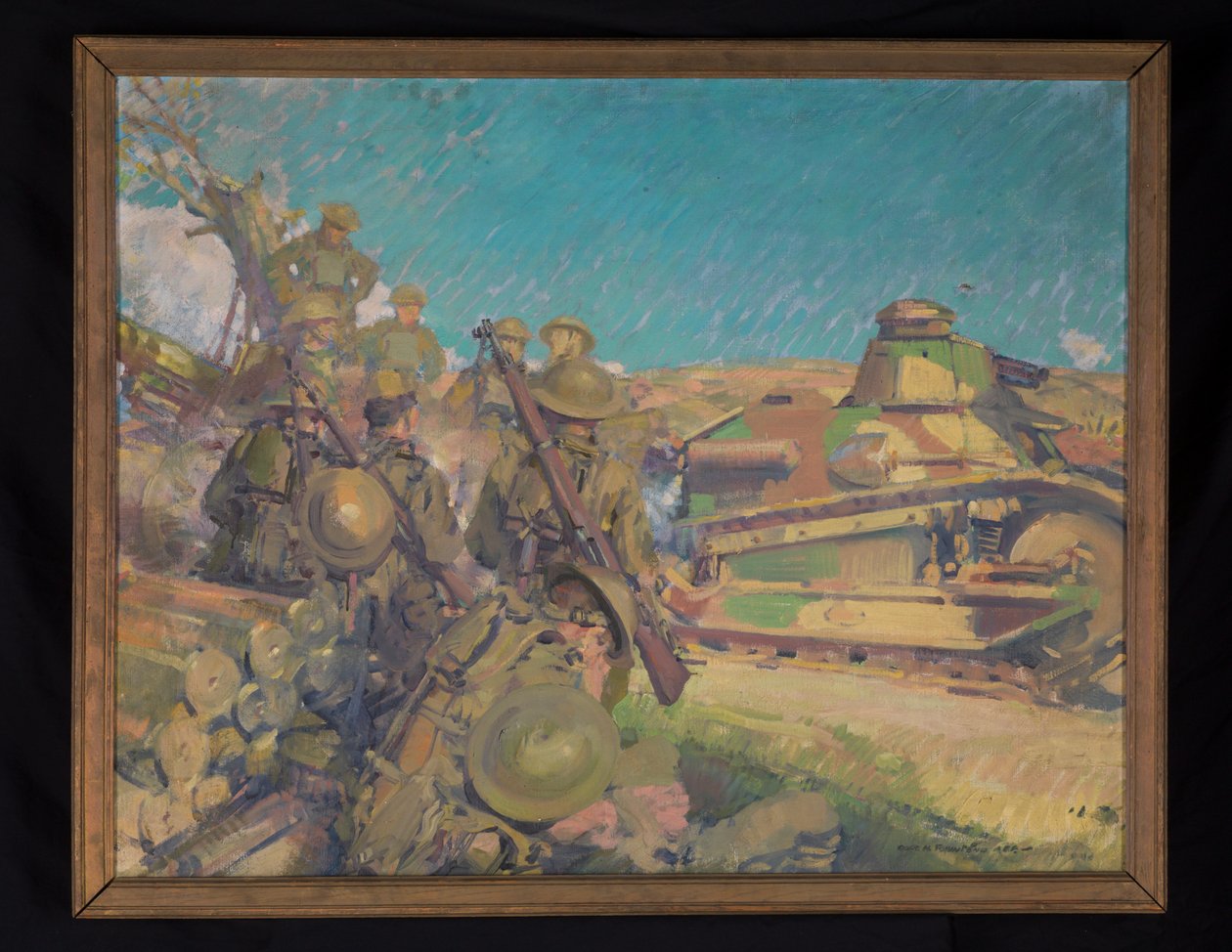 Zpět z boje, asi 1918 (olej na plátně) od Harry Everett Townsend