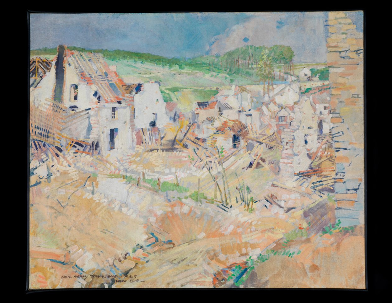 Vaux, asi 1918 (olej) od Harry Everett Townsend