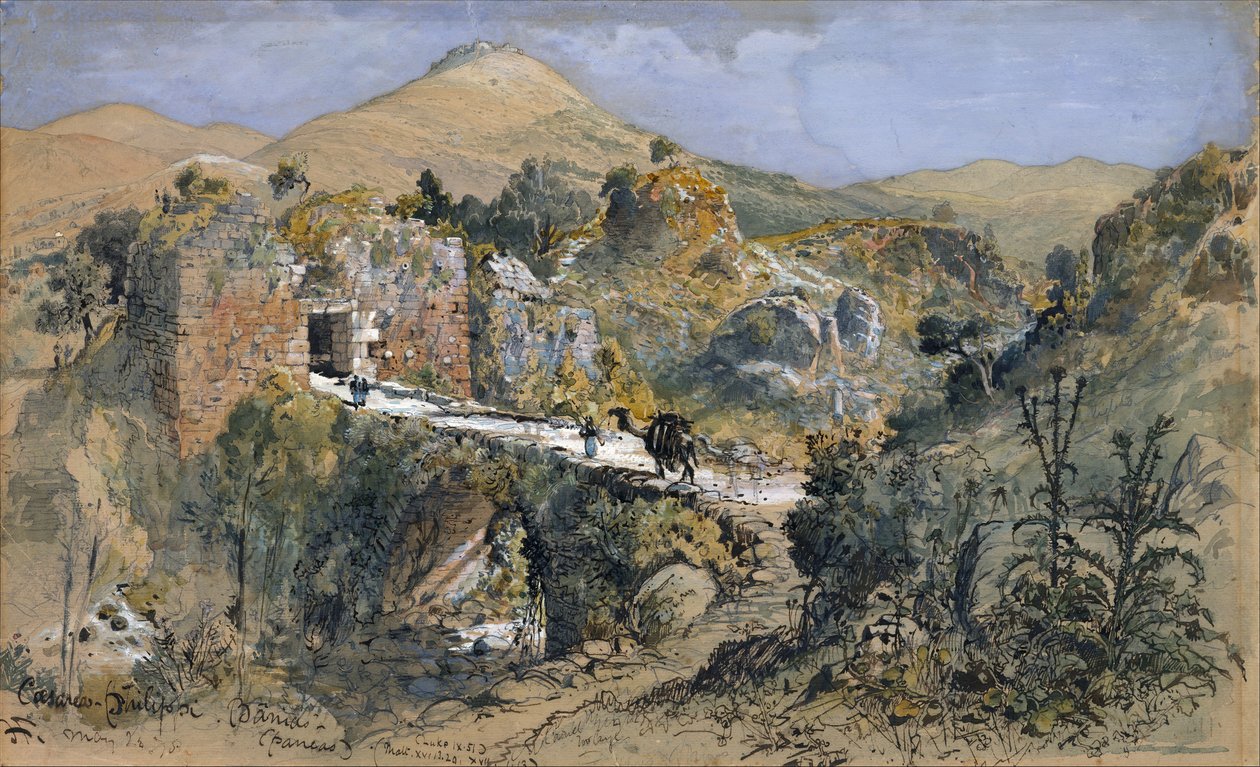 Caesarea Philippi Banias od Harry Fenn