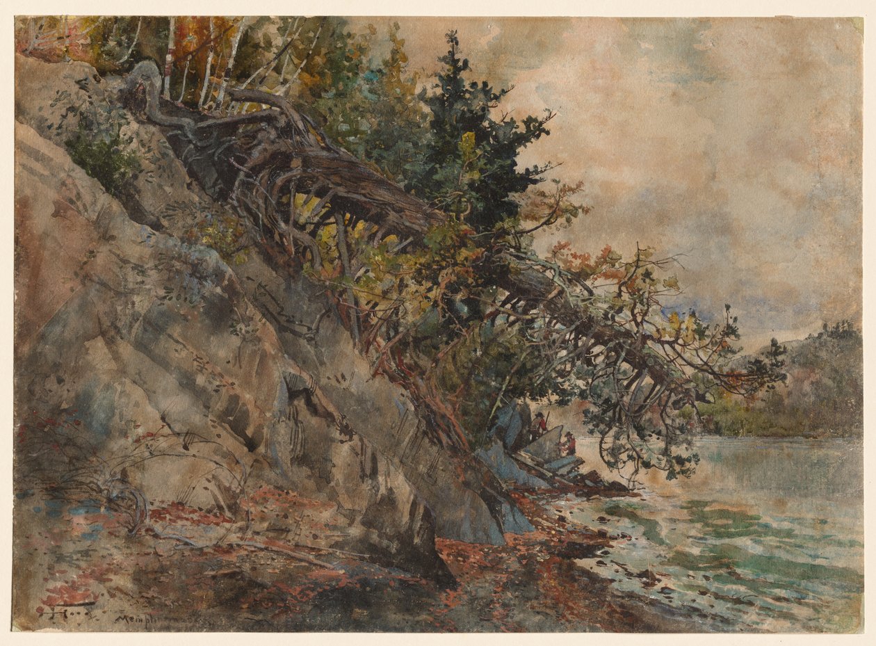 Jezero Memphremagog, c. 80. léta 19. století. od Harry Fenn