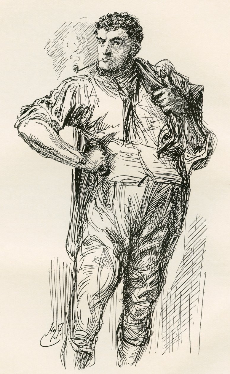Ilustrace k románu Charlese Dickense Příběh dvou měst od Harry Furniss