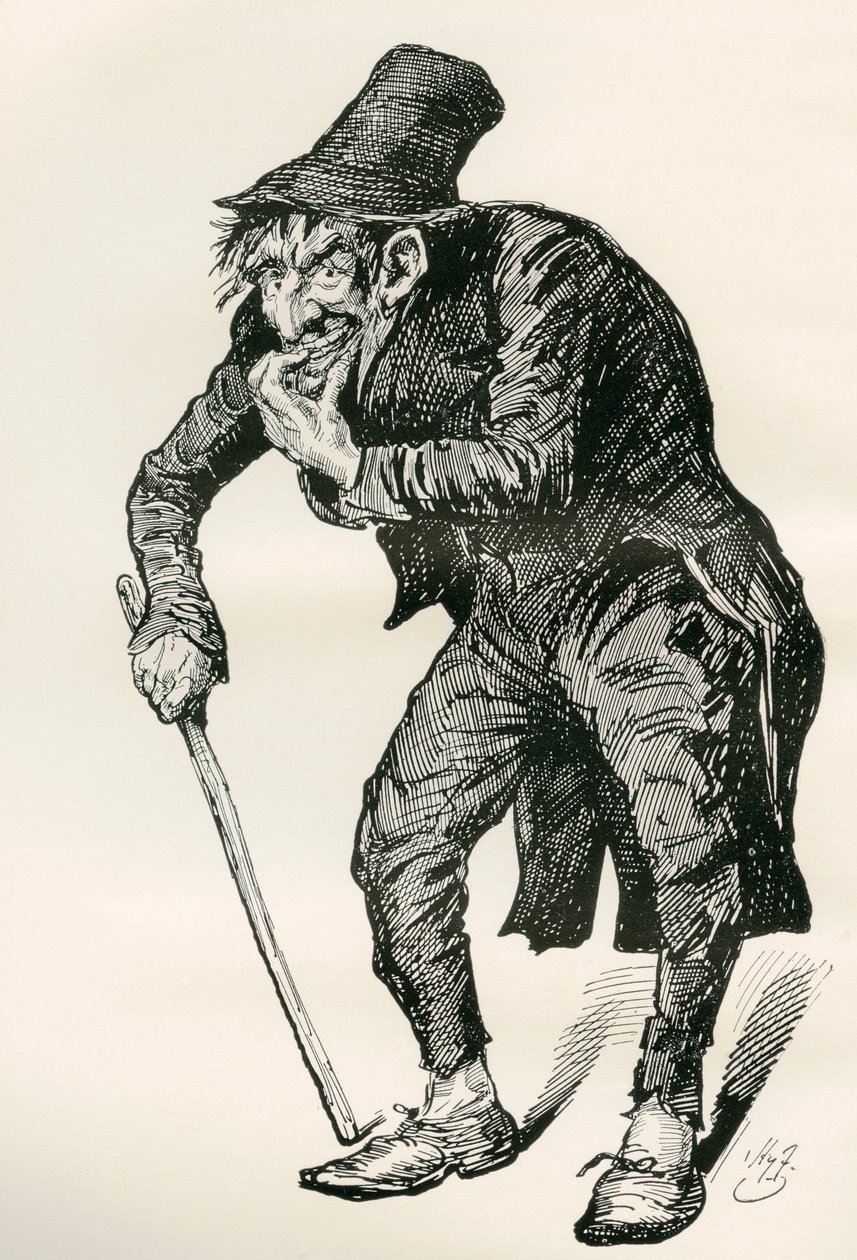 Ilustrace pro Charlese Dickense The Old Curiosity Shop od Harry Furniss