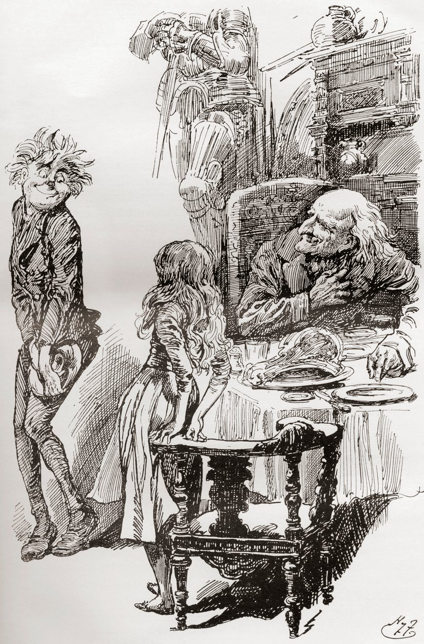 Ilustrace pro Charlese Dickense The Old Curiosity Shop od Harry Furniss
