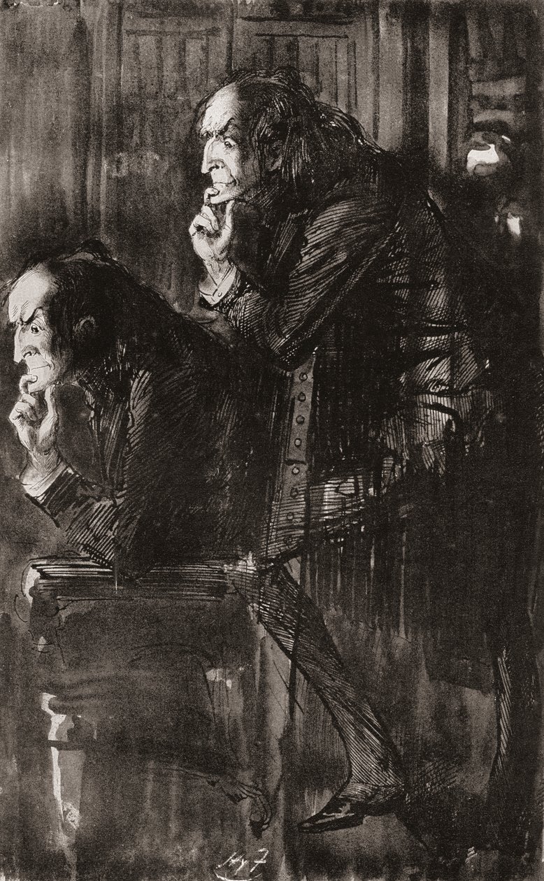 Ilustrace k románu Charlese Dickense The Ghost