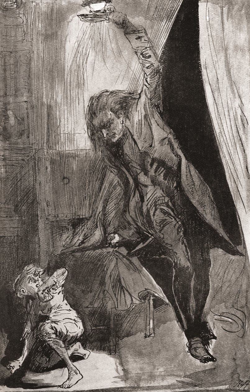 Ilustrace k románu Charlese Dickense The Ghost