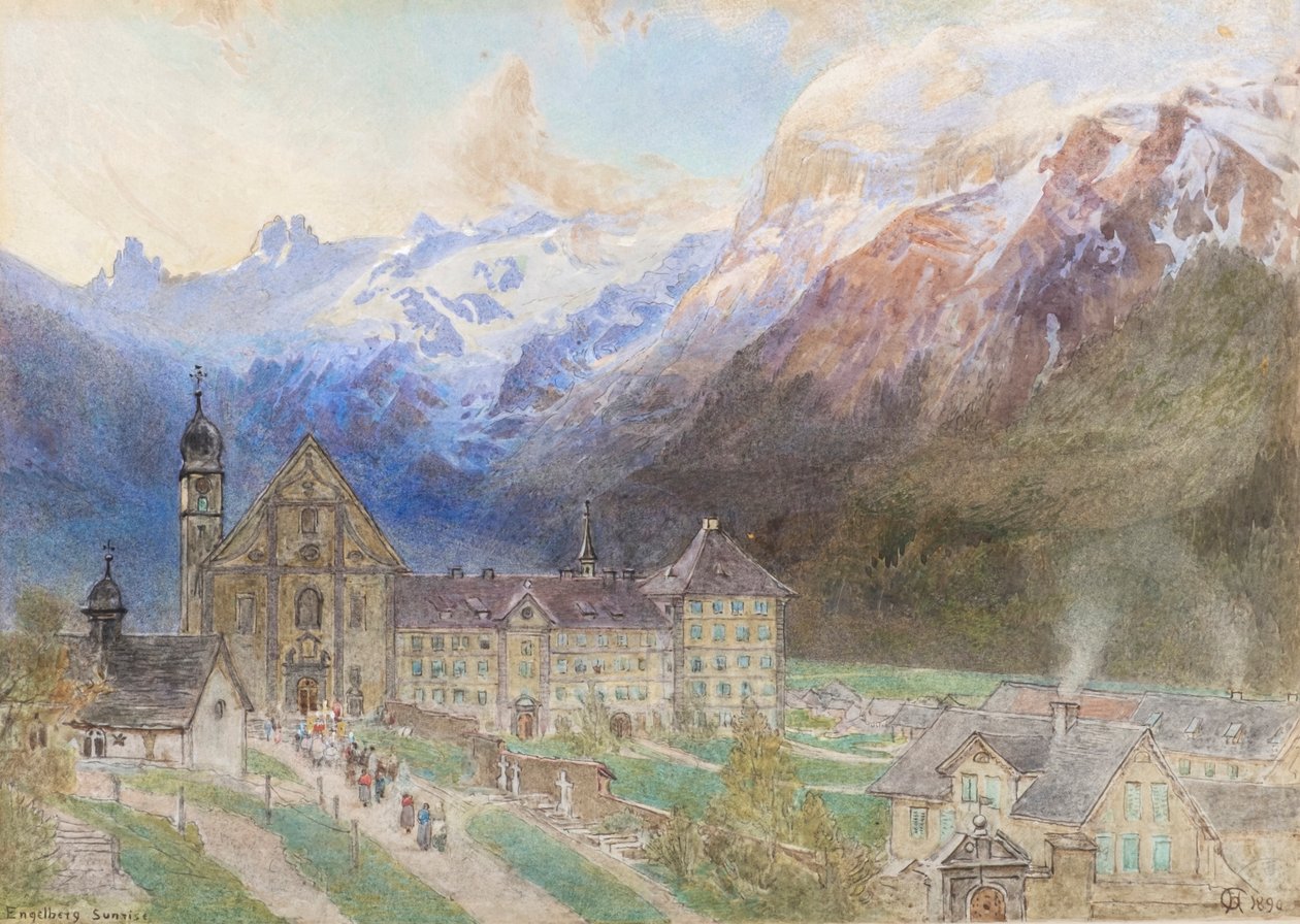 Východ slunce v Engelburgu od Harry Goodwin