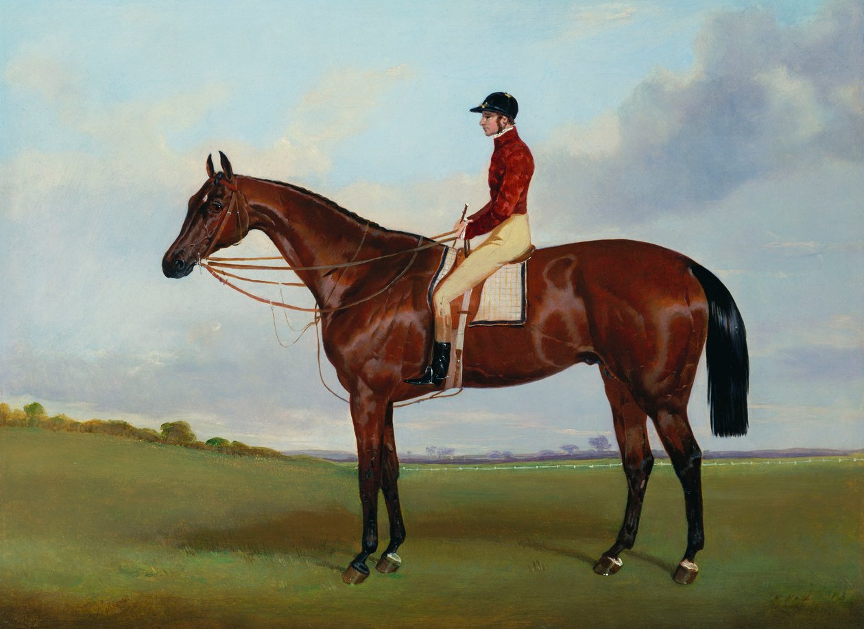 "Nutwith" paní S. Wratherové s J. Marsonem Upem, 1843 od Harry Hall