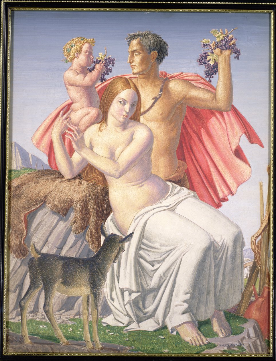 The Young Bacchus, 1930 (tempera na palubě) od Harry Morley