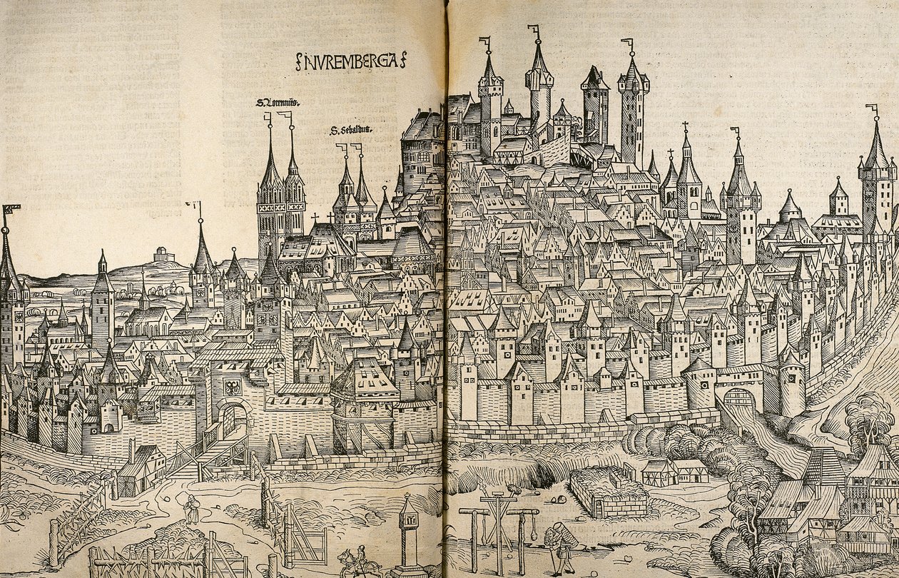 Norimberk, Německo od Hartmann Schedel