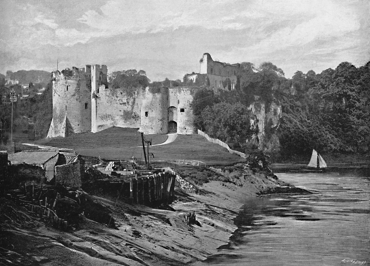 Hrad Chepstow, c1896 od Harvey Barton