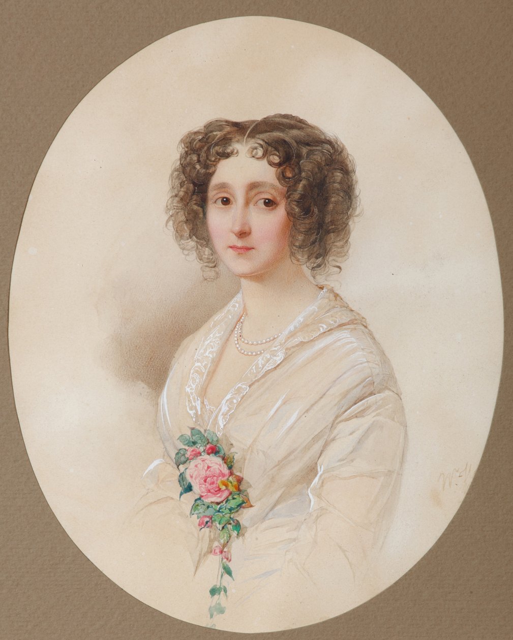 Portrét Alexandry Michajlovny Cheliščevové 1816-1913, 1851 od Hau