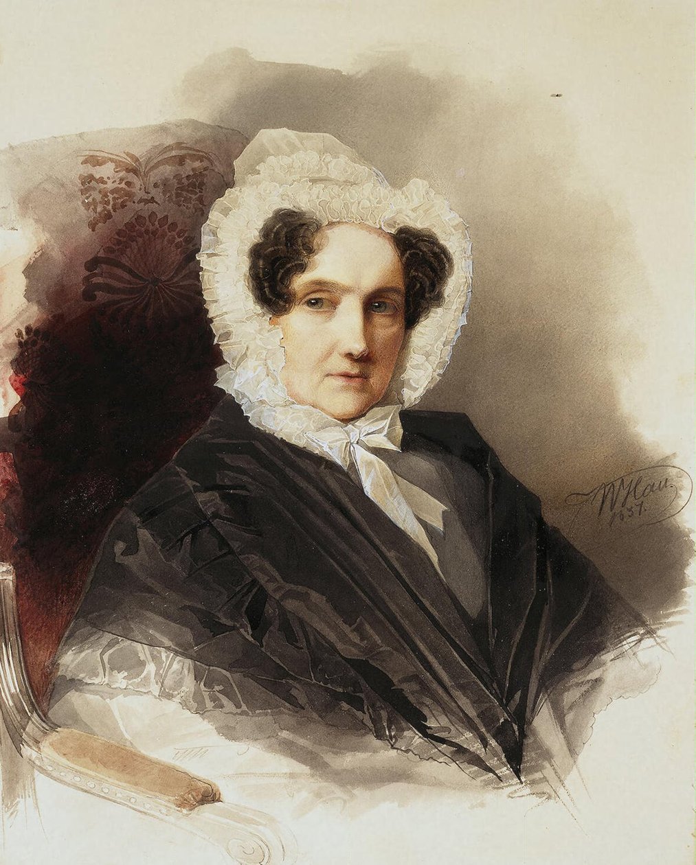 Portrét hraběnky Anny Vladimirovny Bobrinské 1769-1846, 1837 od Hau
