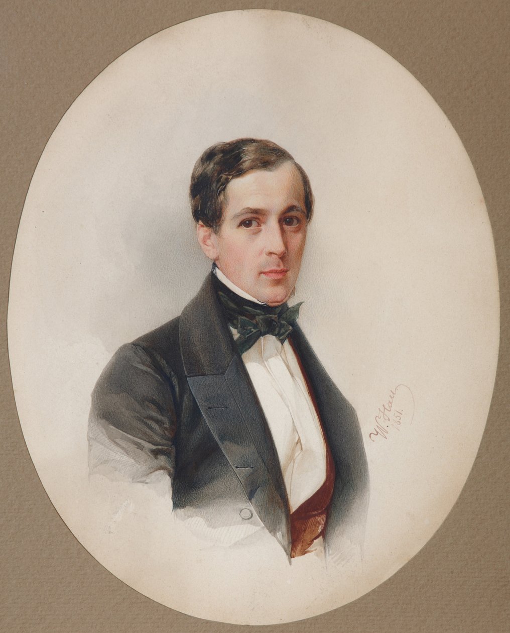 Portrét Fjodora Nikolajeviče Cheliščeva 1811-1881, 1851 od Hau