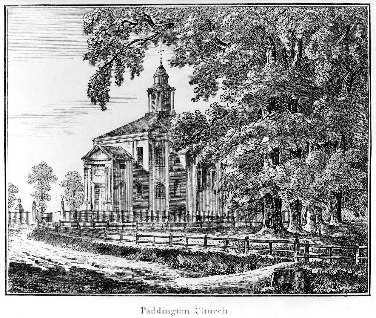 Paddington Church, 1795 od Haynes King