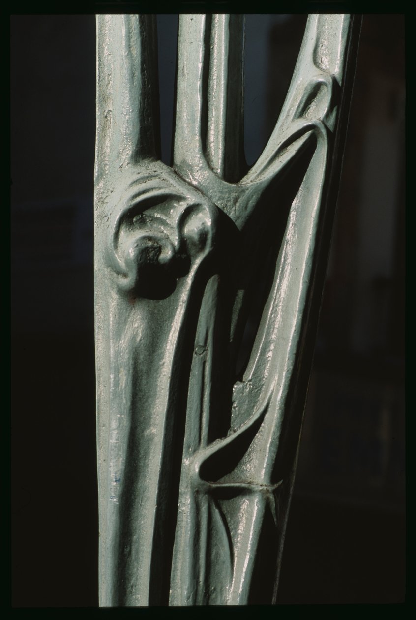 Vchod do metropolitní stanice, detail (železo) od Hector Guimard