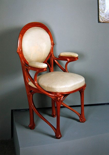 Židle, kolem roku 1898 (ořech) od Hector Guimard