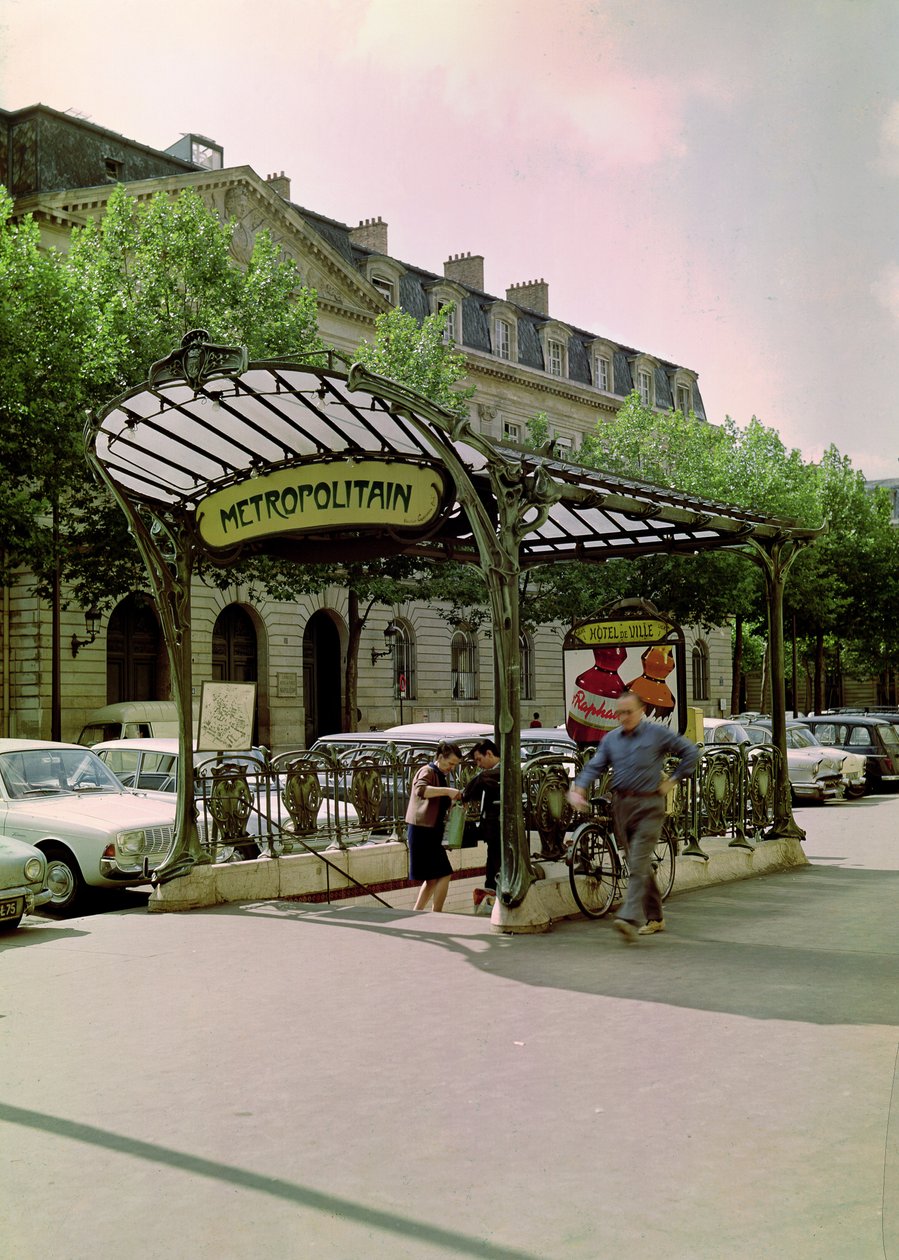Pohled na vchod do Hotel de Ville Metropolitain, 1899-1904 od Hector Guimard