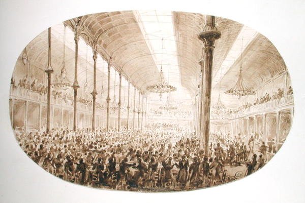 Banket, kolem roku 1865 od Hector Horeau