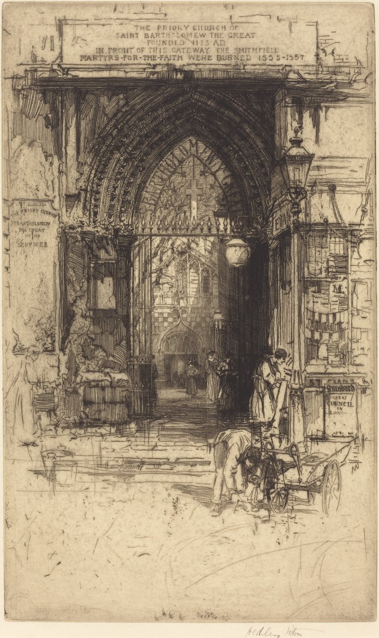 Svatý Bartoloměj Veliký, Smithfield od Hedley Fitton