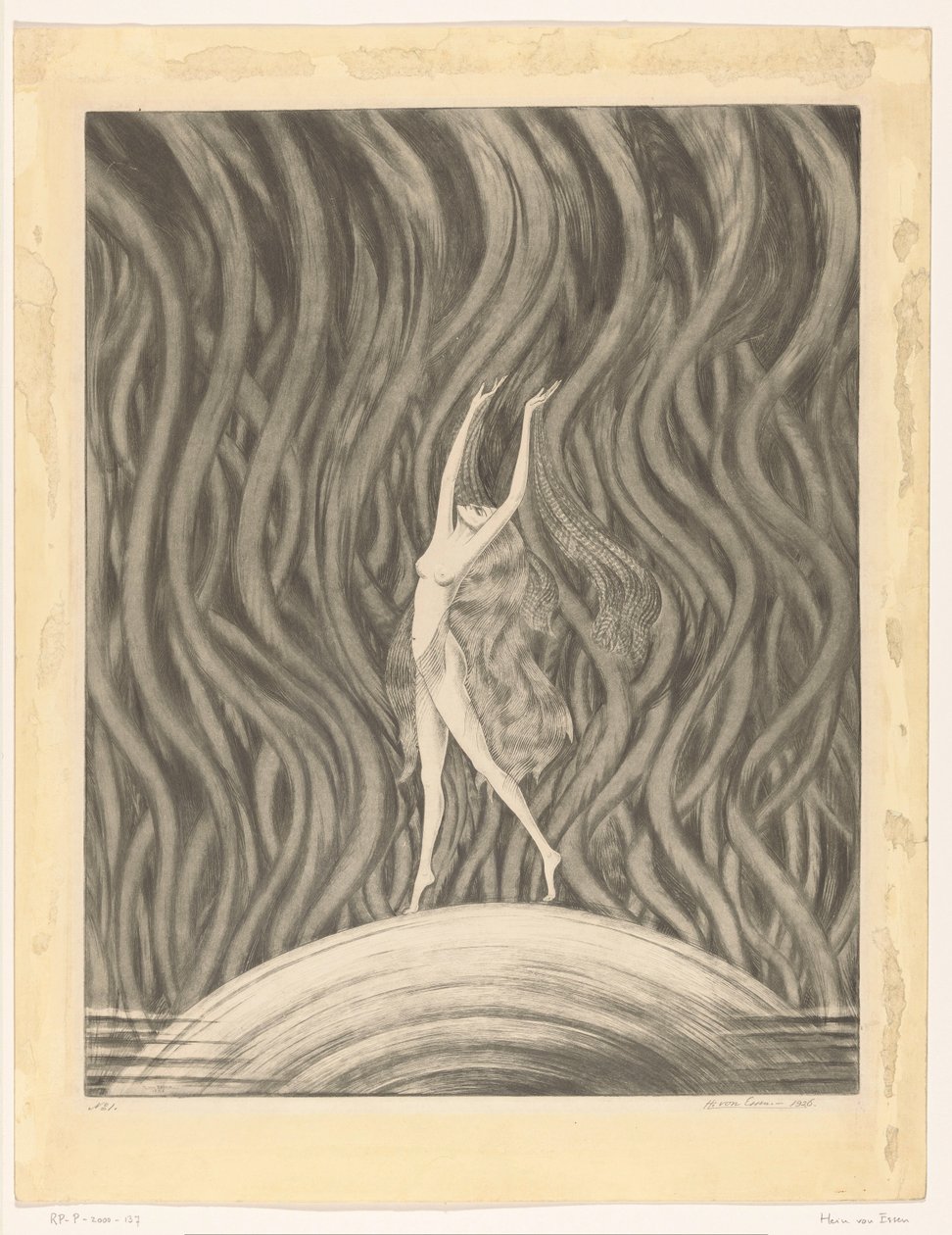 Tančící nahá žena od Hein von Essen (signed by artist)