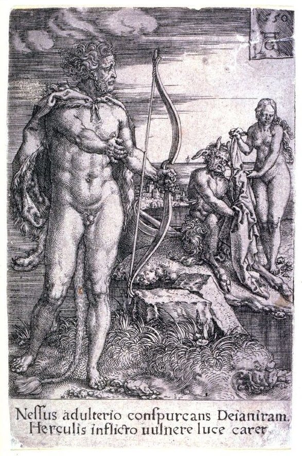 Herkules a kentaur Nessus od Heinrich Aldegrever