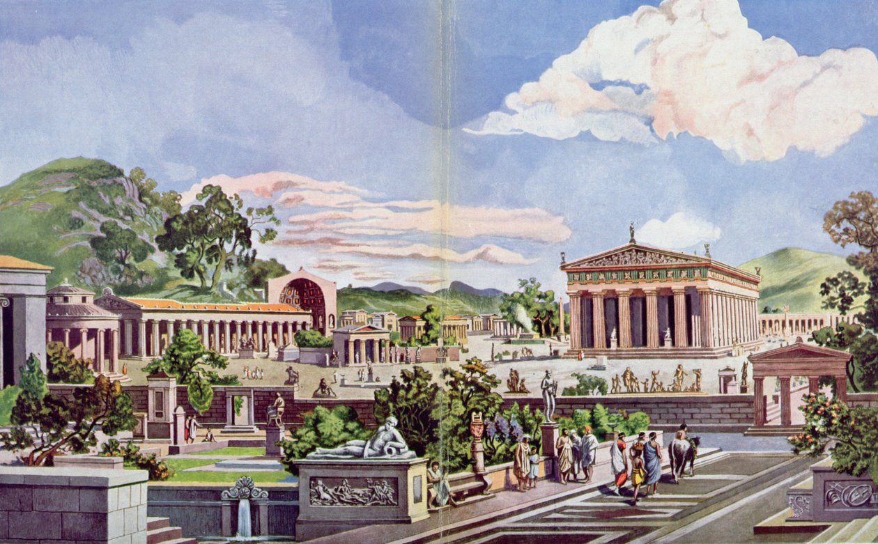 Olympia v klasické éře, 1914 _ od Heinrich Gaertner