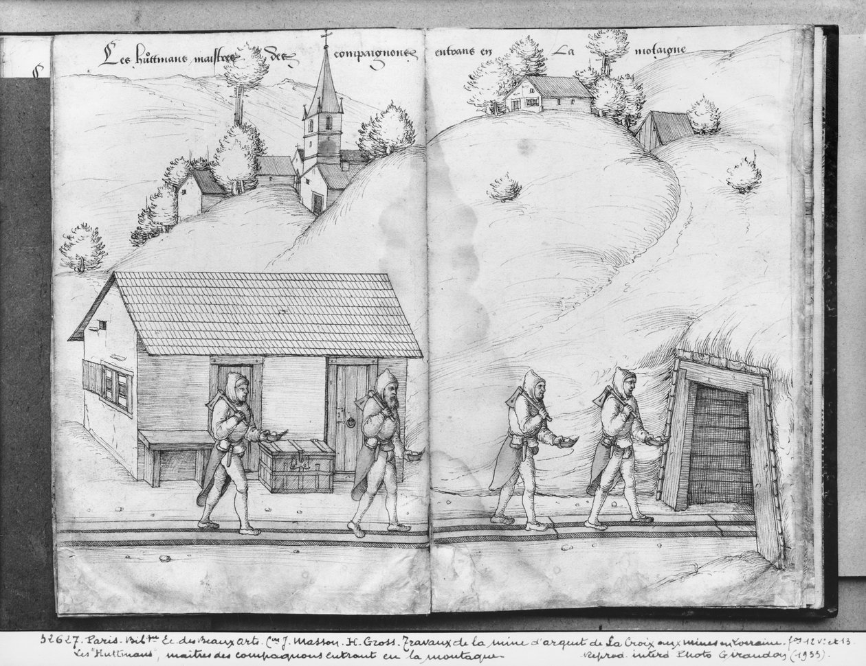 Stříbrný důl La Croix-aux-Mines, Lorraine, fol.12v a fol.13r, 