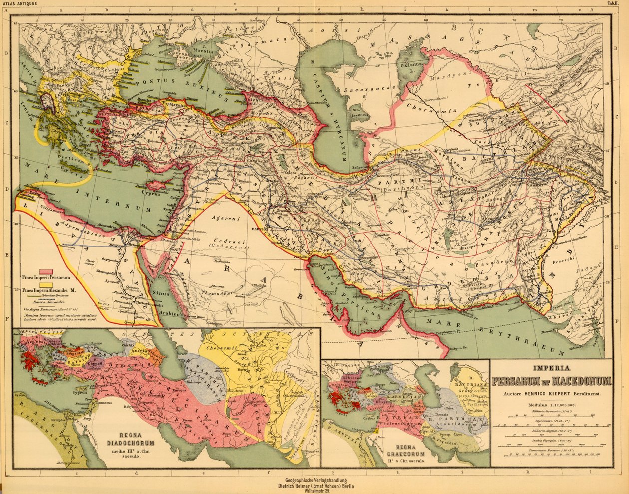 Empires of Persia and Macedon od Heinrich Kiepert
