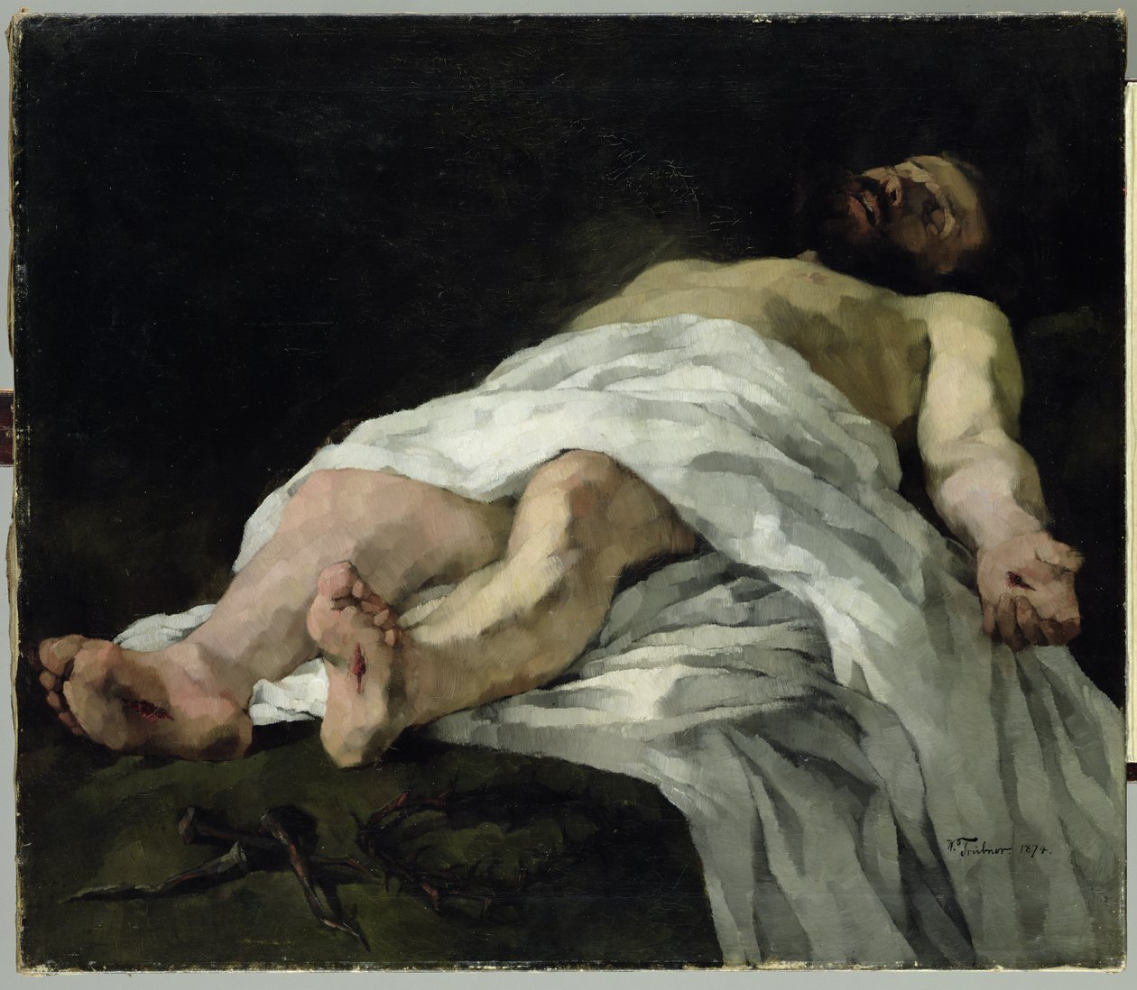 Kristus sňat z kříže, 1874 od Heinrich Wilhelm Truebner