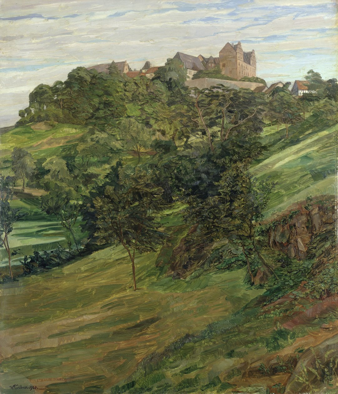 Zámek Lichtenberg v Odenwaldu, 1900 od Heinrich Wilhelm Truebner