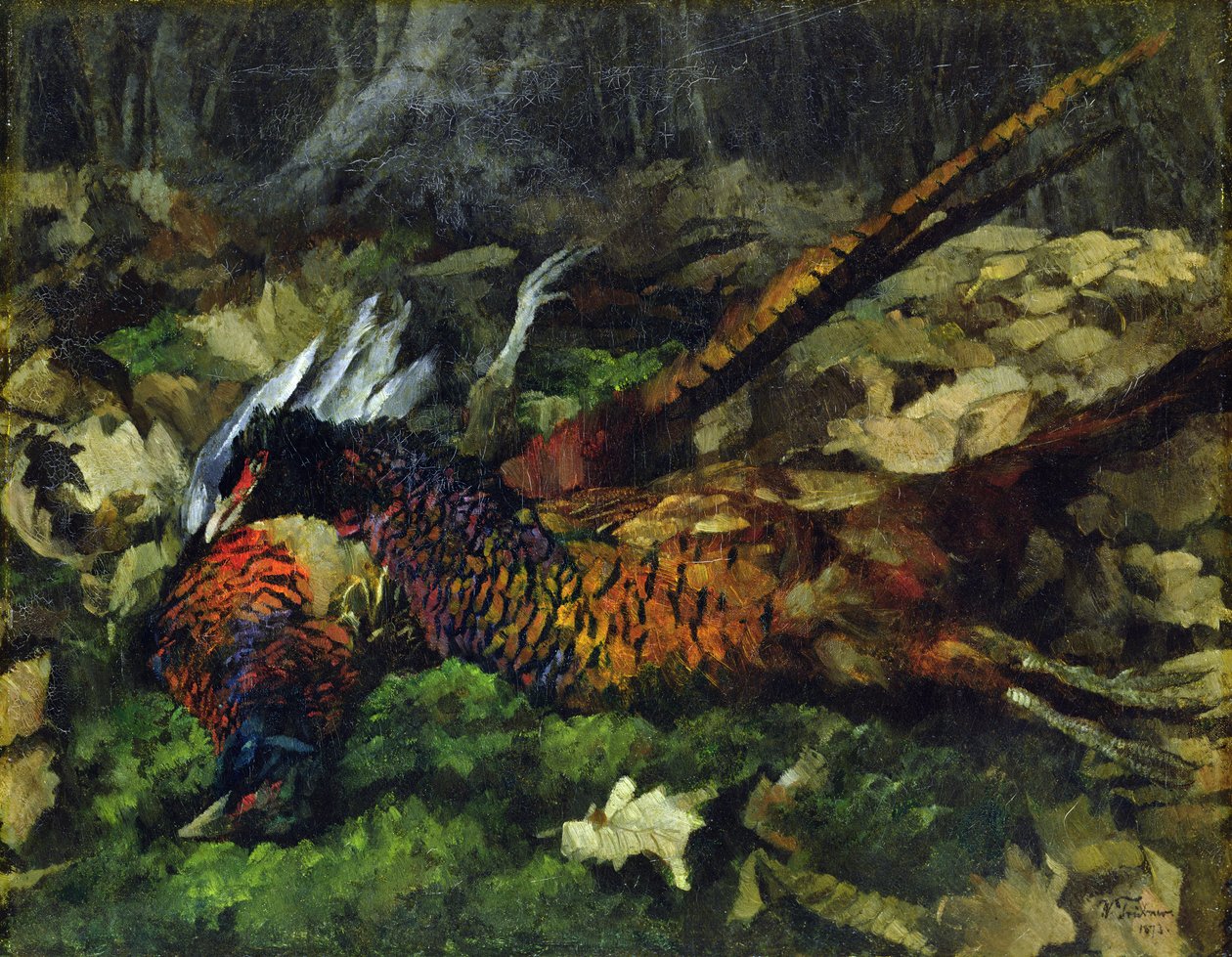 Bažanti, 1873 od Heinrich Wilhelm Truebner