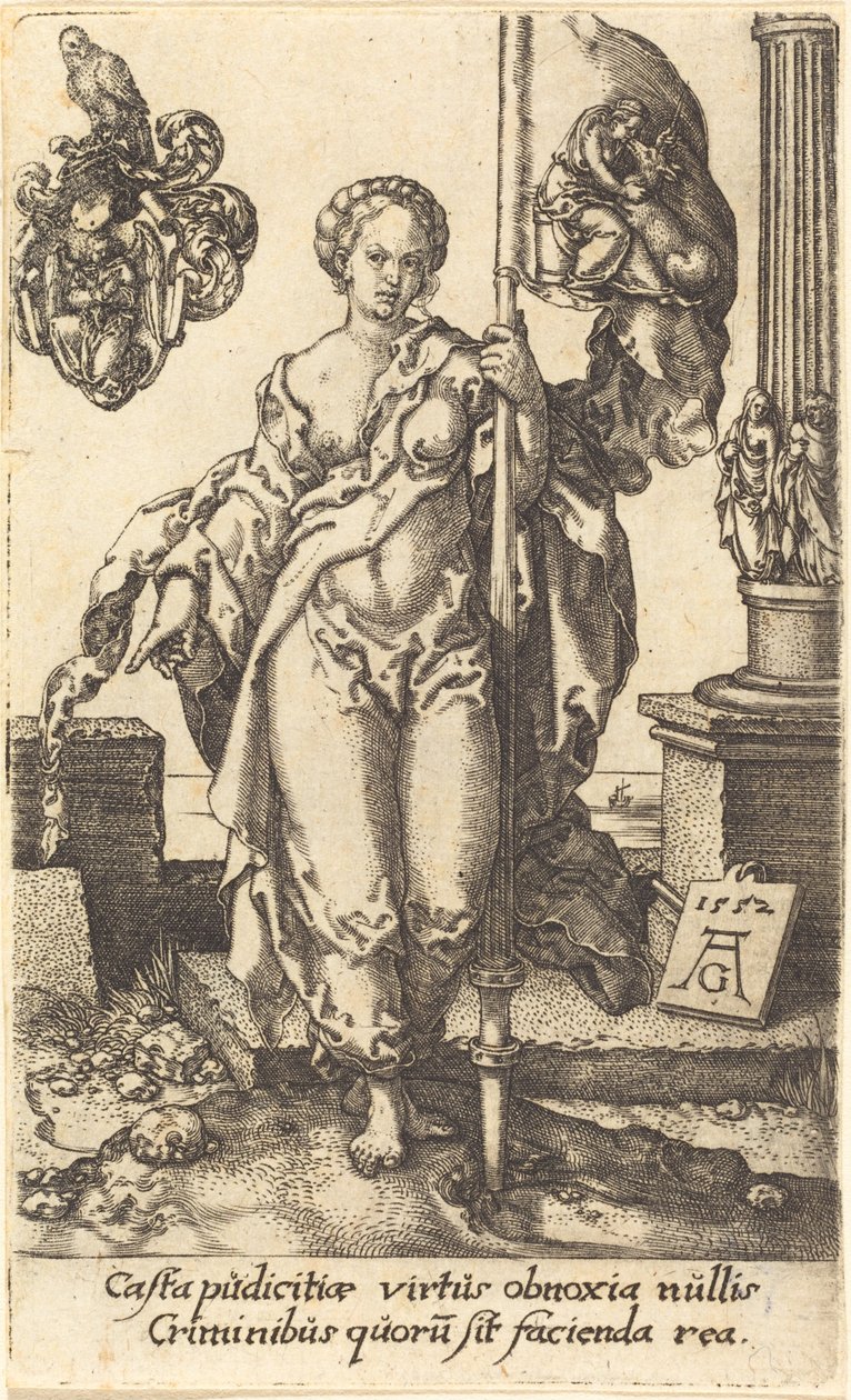 Cudnost, 1552. od Heinrich Aldegrever