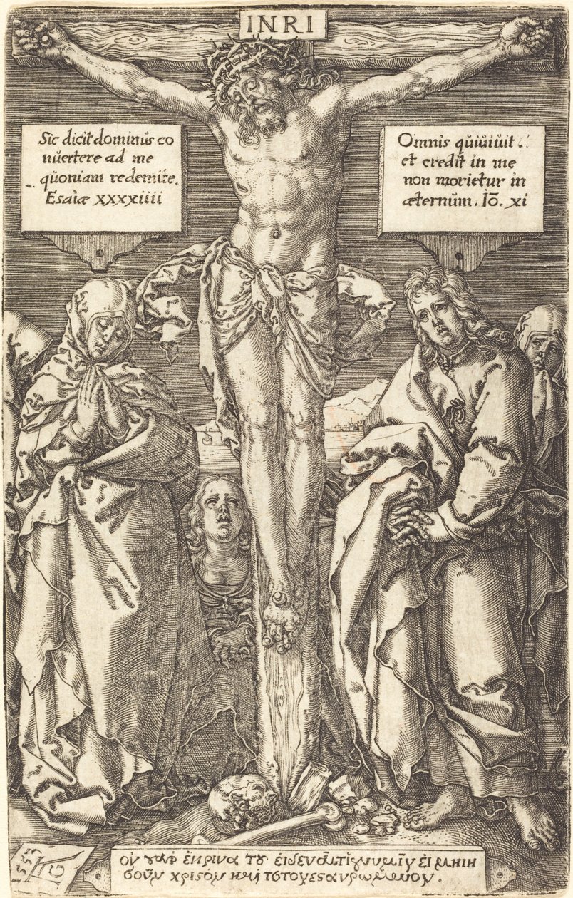 Kristus na kříži, 1553. od Heinrich Aldegrever