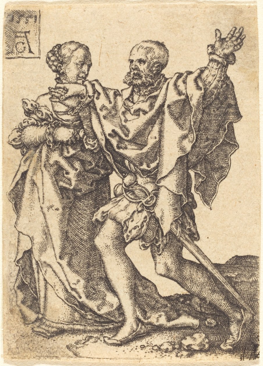 Taneční pár od Heinrich Aldegrever